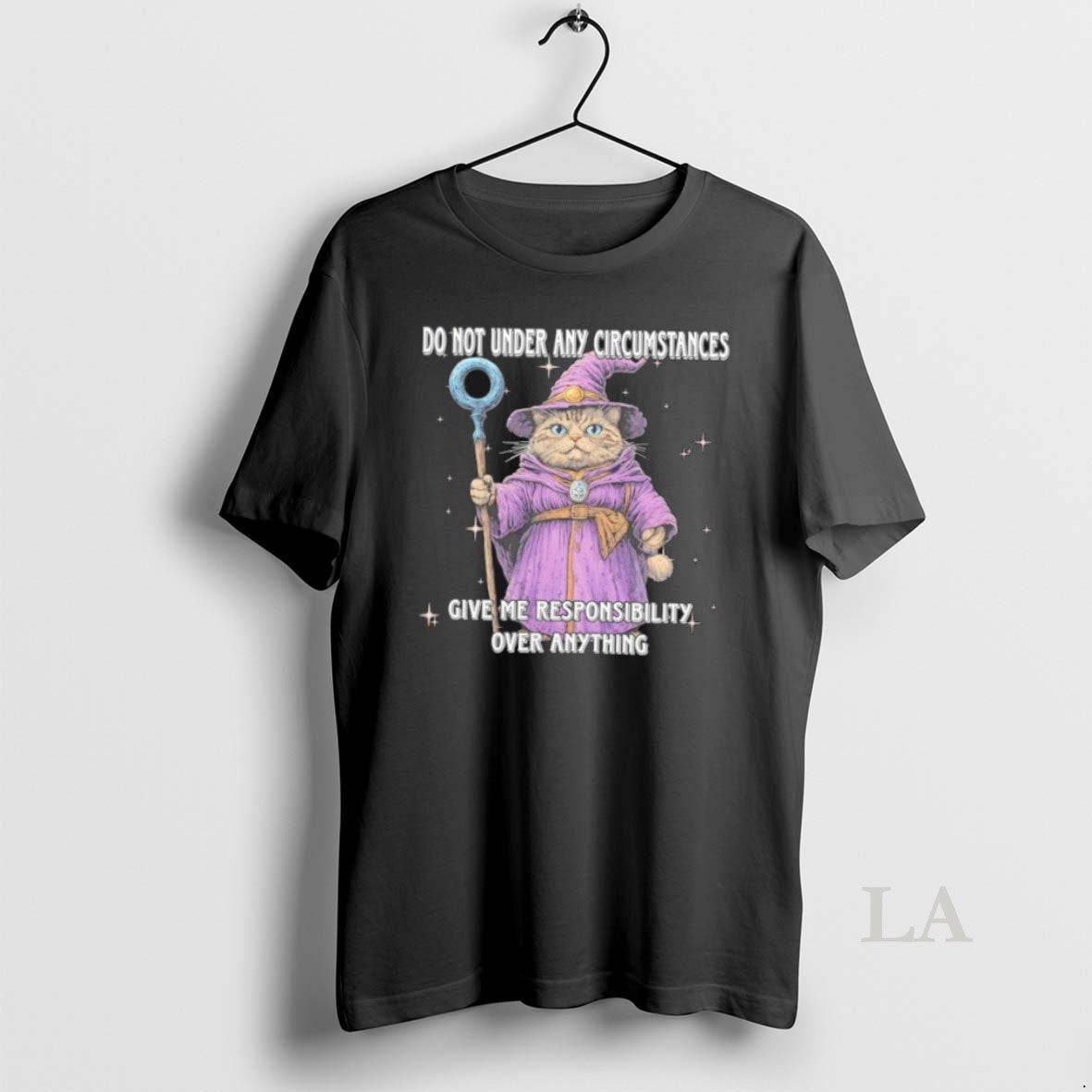 Original Cat Wizard Do Not Under Any Circumstances - Adult & Kids T-Shirts, Sweatshirts & Hoodies apparel design preview 1