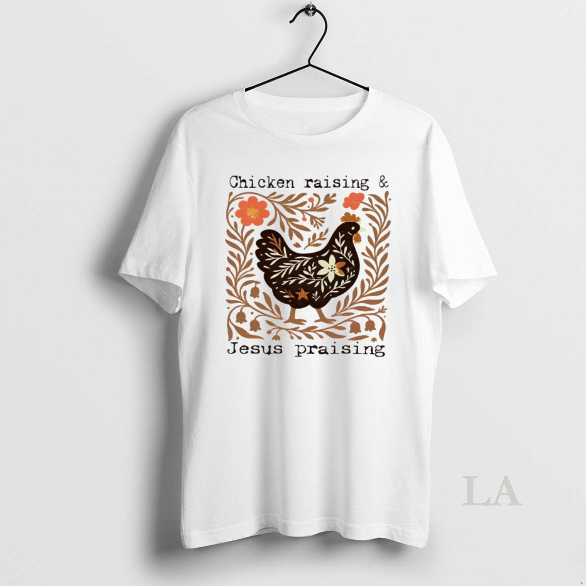 Original Chicken Raising And Jesus Praising Vintage - Adult & Kids T-Shirts, Sweatshirts & Hoodies apparel design preview 1