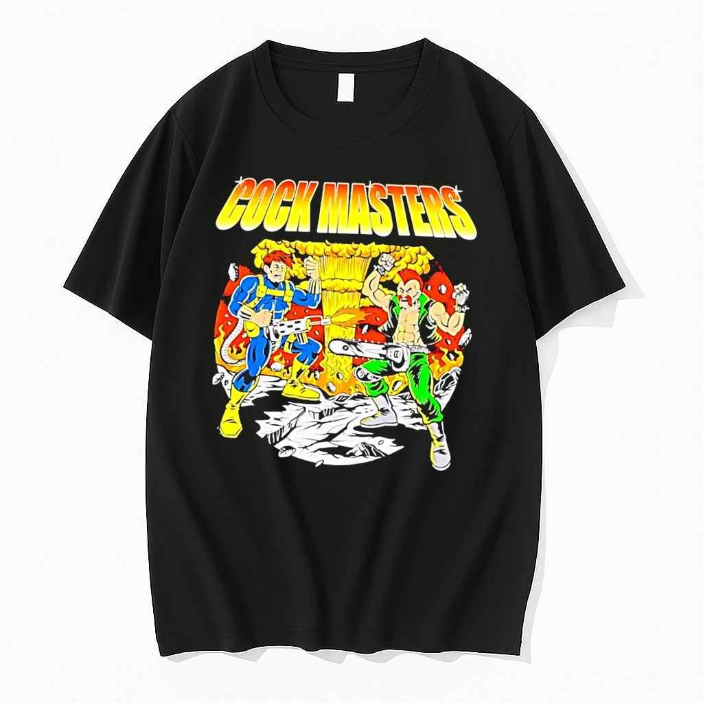 Original Cock Masters Classic Cartoon Black Jpg - Adult & Kids T-Shirts, Sweatshirts & Hoodies apparel design preview 1