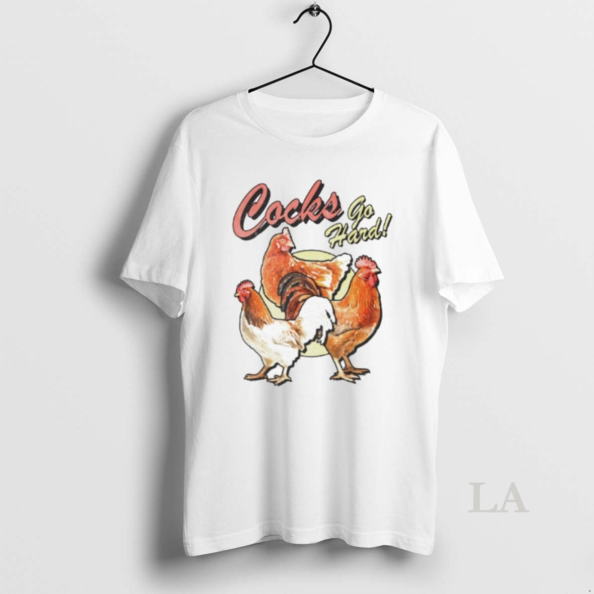 Original Cocks Go Hard Chickens Graphic - Adult & Kids T-Shirts, Sweatshirts & Hoodies apparel design preview 1