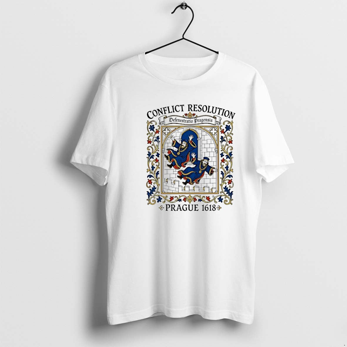 Original Conflict Resolution Defenestratio Pragensis - Adult & Kids T-Shirts, Sweatshirts & Hoodies apparel design preview 1