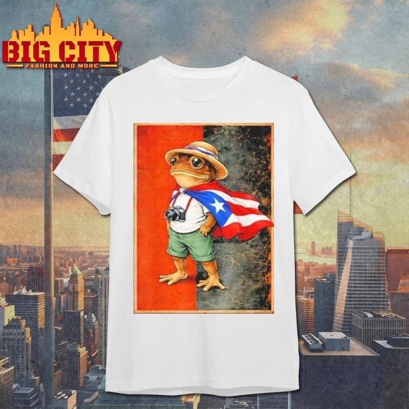 Original Coqui Frog Puerto Rico Flag Rican Taino - Adult & Kids T-Shirts, Sweatshirts & Hoodies apparel design preview 1