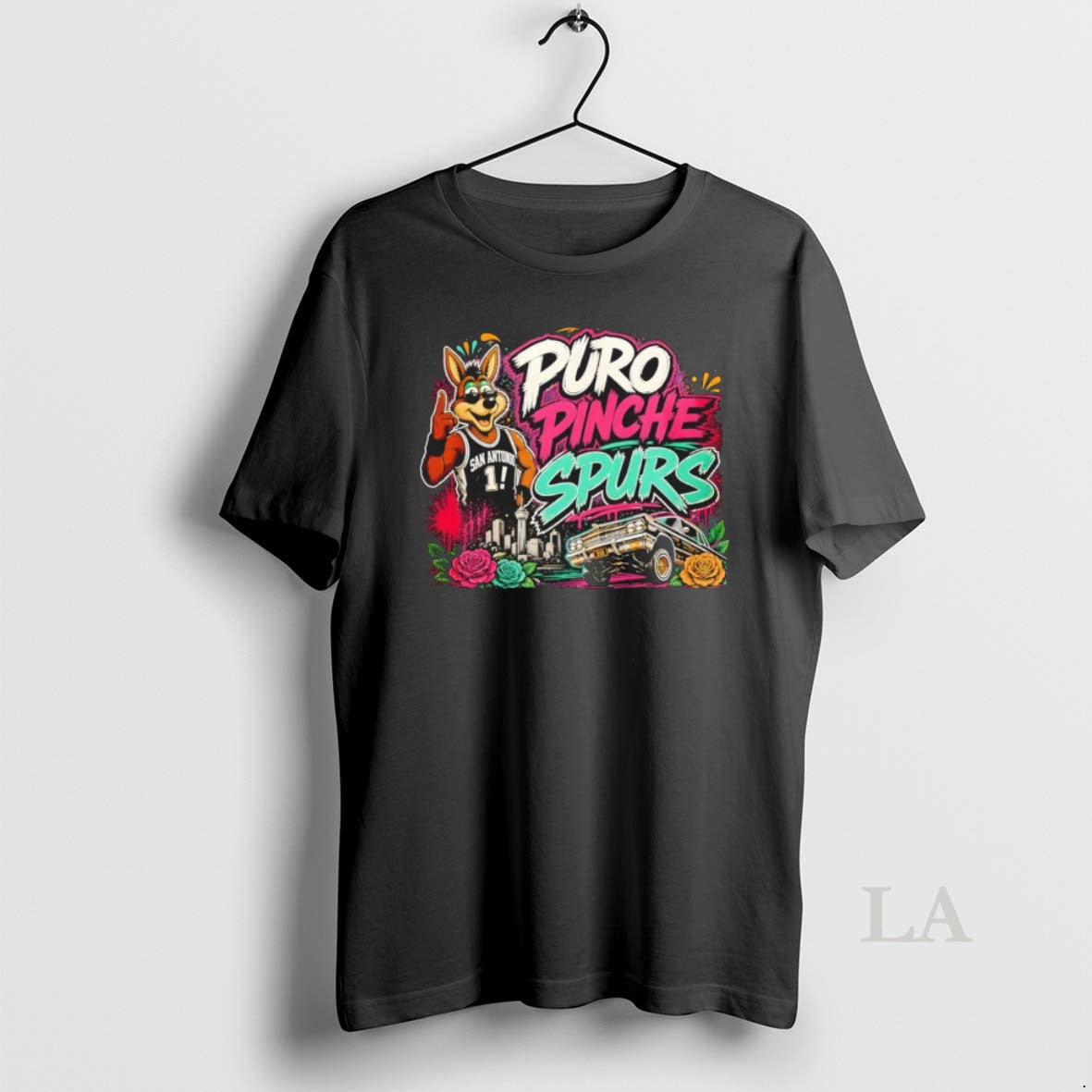 Original Coyote Puro Pinche Spurs San Antonio - Adult & Kids T-Shirts, Sweatshirts & Hoodies apparel design preview 1