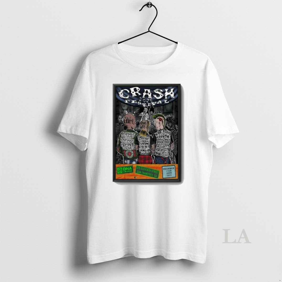Original Crash Festival San Francisco Shows 10 17 18 - Adult & Kids T-Shirts, Sweatshirts & Hoodies apparel design preview 1