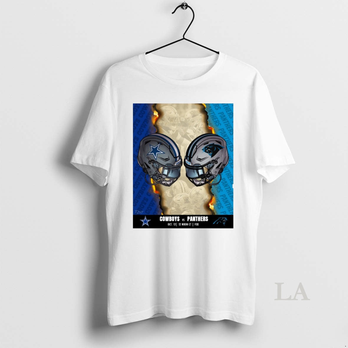 Original Dallas Cowboys Vs Carolina Panthers October - Adult & Kids T-Shirts, Sweatshirts & Hoodies apparel design preview 1