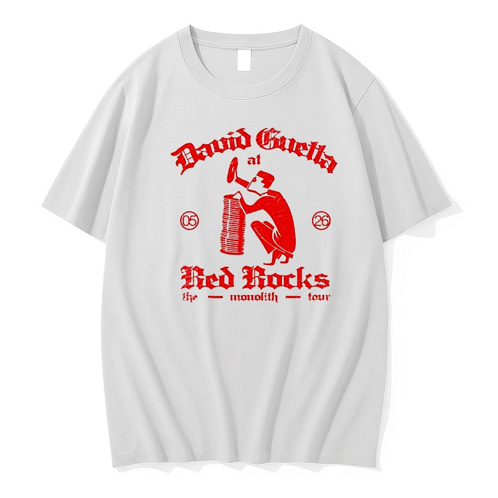 Original David Guetta At Red Rocks The Monolith Tour - Adult & Kids T-Shirts, Sweatshirts & Hoodies apparel design preview 1