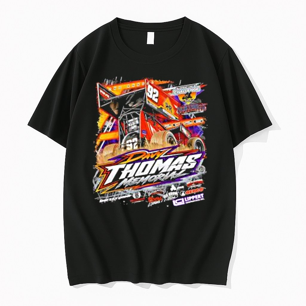 Original Davy Thomas Memorial 92 Sprint Car Challenge - Adult & Kids T-Shirts, Sweatshirts & Hoodies apparel design preview 1