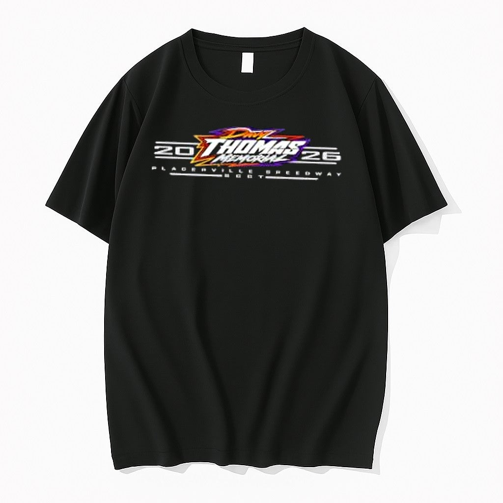 Original Davy Thomas Memorial Placerville Speedway - Adult & Kids T-Shirts, Sweatshirts & Hoodies apparel design preview 1