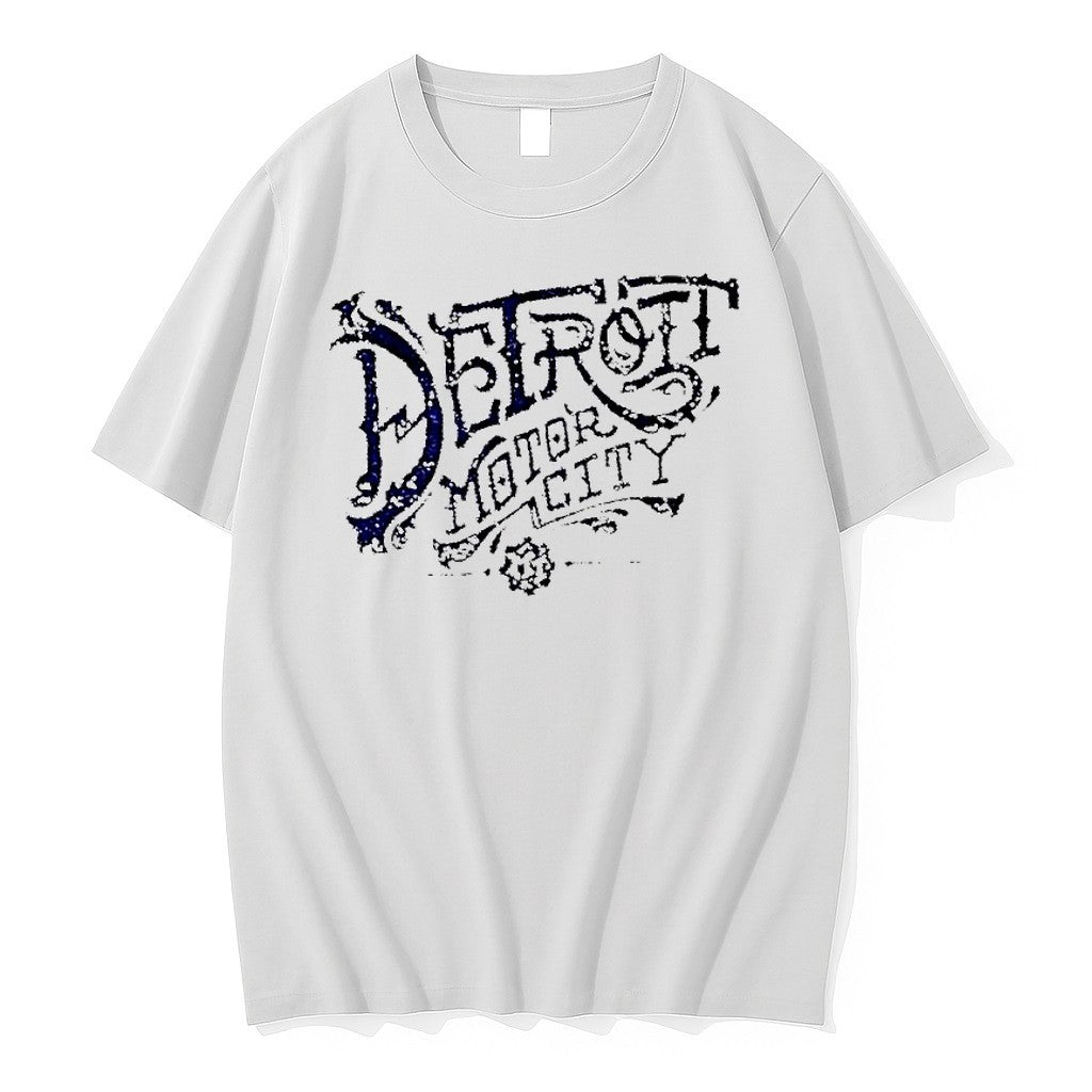 Original Detroit Motor City Distressed Ornate Jpg - Adult & Kids T-Shirts, Sweatshirts & Hoodies apparel design preview 1