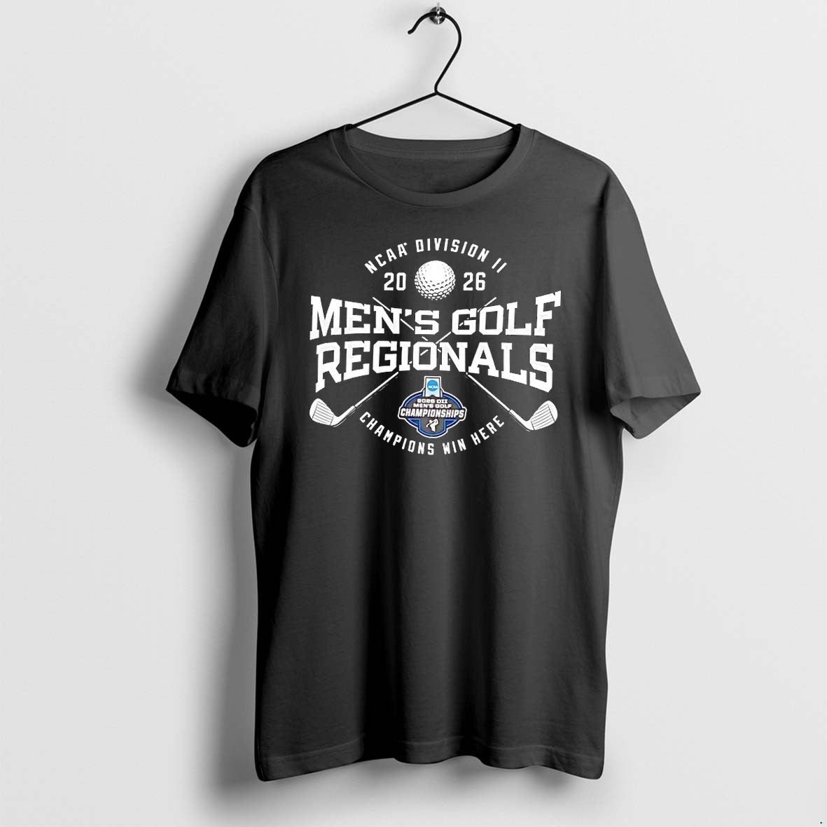 Original Division Ii Mens Golf Regionals Champions - Adult & Kids T-Shirts, Sweatshirts & Hoodies apparel design preview 1