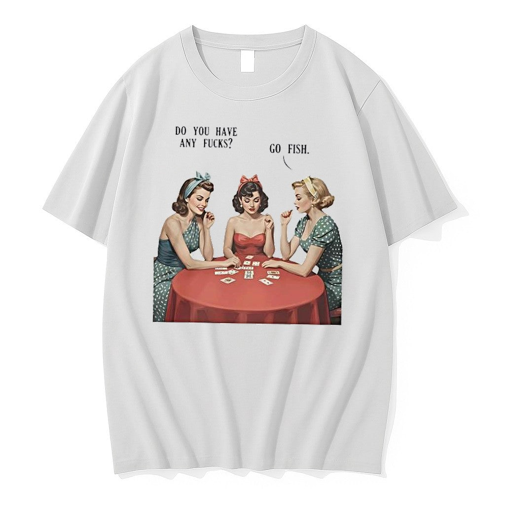 Original Do You Have Any Fucks Go Fish Sarcasm Retro - Adult & Kids T-Shirts, Sweatshirts & Hoodies apparel design preview 1