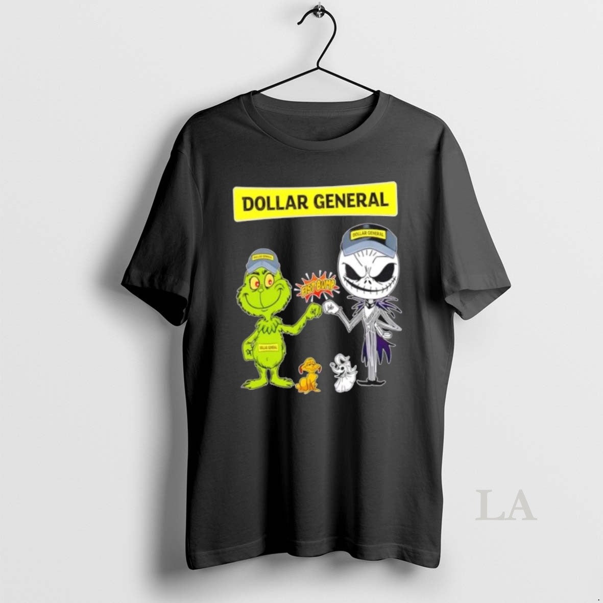 Original Dollar General X Grinch And Jack Skellington - Adult & Kids T-Shirts, Sweatshirts & Hoodies apparel design preview 1