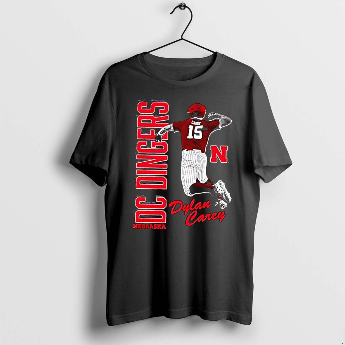 Original Dylan Carey Nebraska Cornhuskers Ncaa - Adult & Kids T-Shirts, Sweatshirts & Hoodies apparel design preview 1