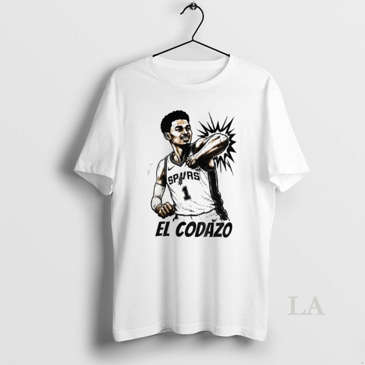 Original El Codazo Victor Wembanyama San Antonio - Adult & Kids T-Shirts, Sweatshirts & Hoodies apparel design preview 1