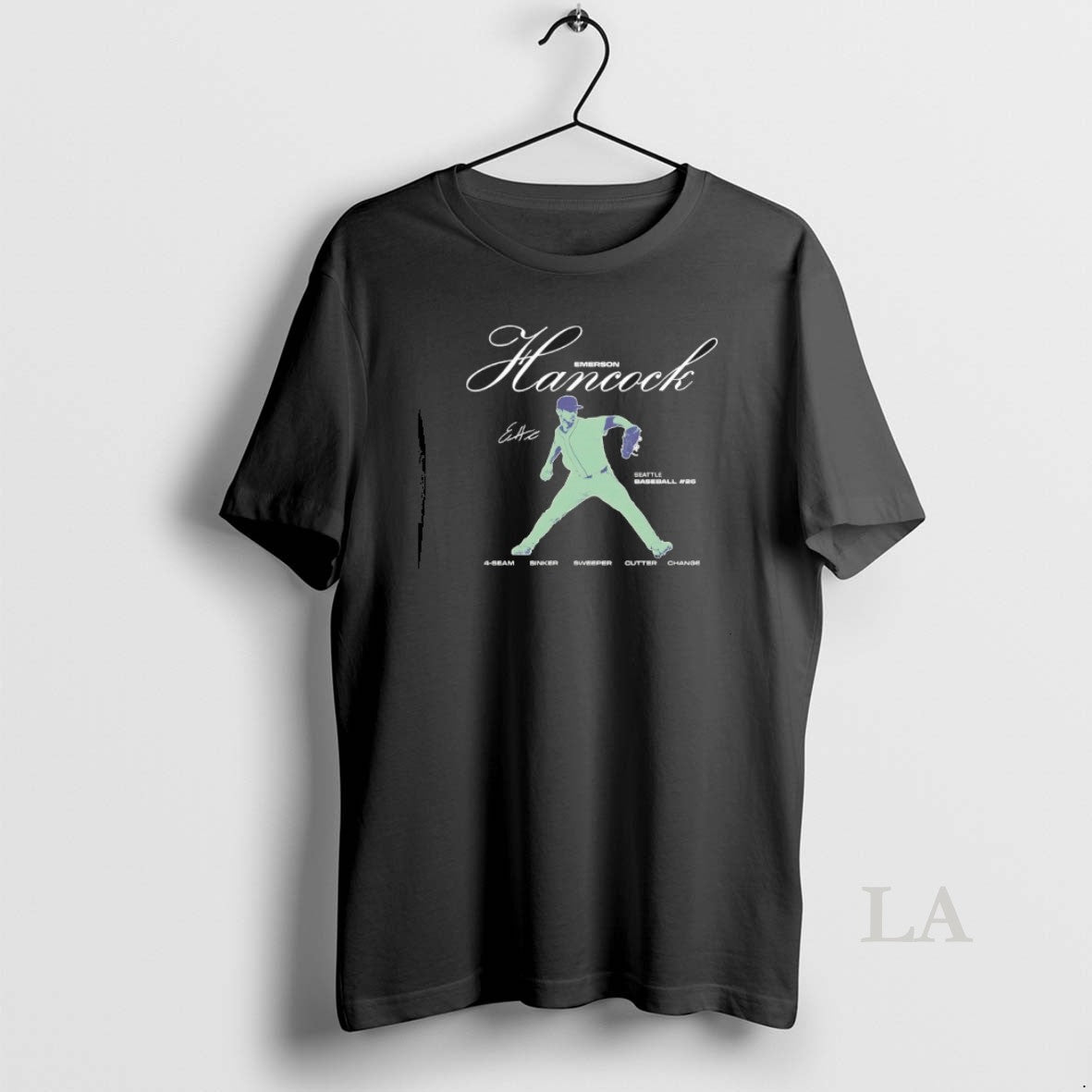 Original Emerson Hancock 26 Seattle Baseball 4 Seam - Adult & Kids T-Shirts, Sweatshirts & Hoodies apparel design preview 1