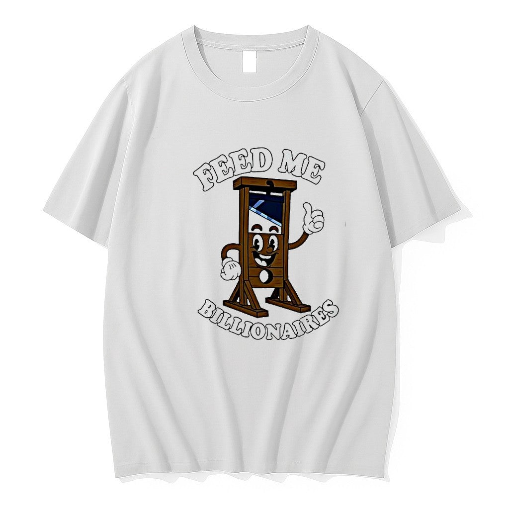 Original Feed Me Billionaires Cartoon Guillotine Jpg - Adult & Kids T-Shirts, Sweatshirts & Hoodies apparel design preview 1