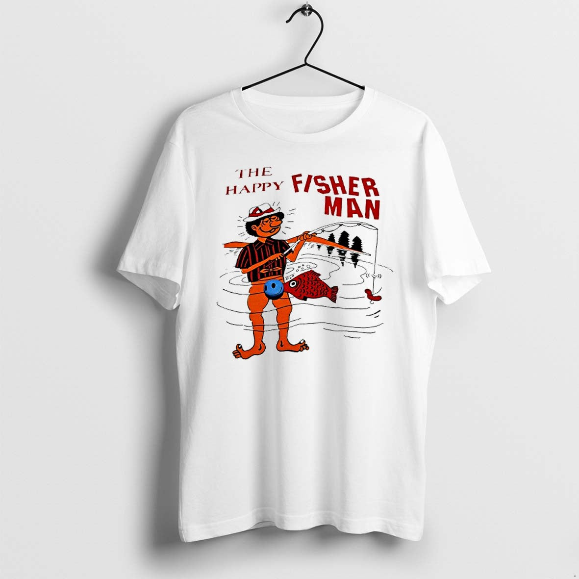 Original Fisher Man The Happy Graphic Jpg - Adult & Kids T-Shirts, Sweatshirts & Hoodies apparel design preview 1