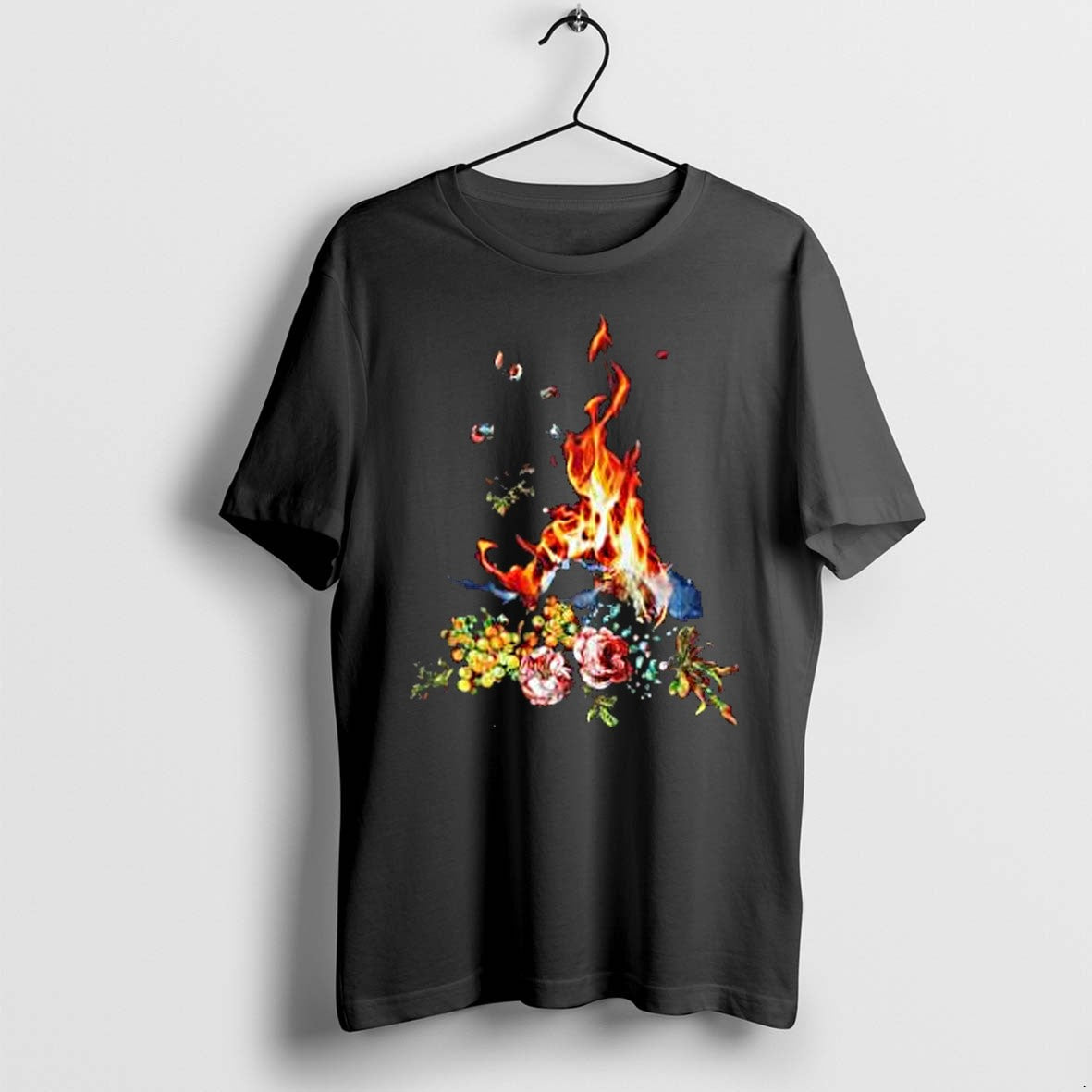 Original Floral Burning Work Of Art Jpg - Adult & Kids T-Shirts, Sweatshirts & Hoodies apparel design preview 1