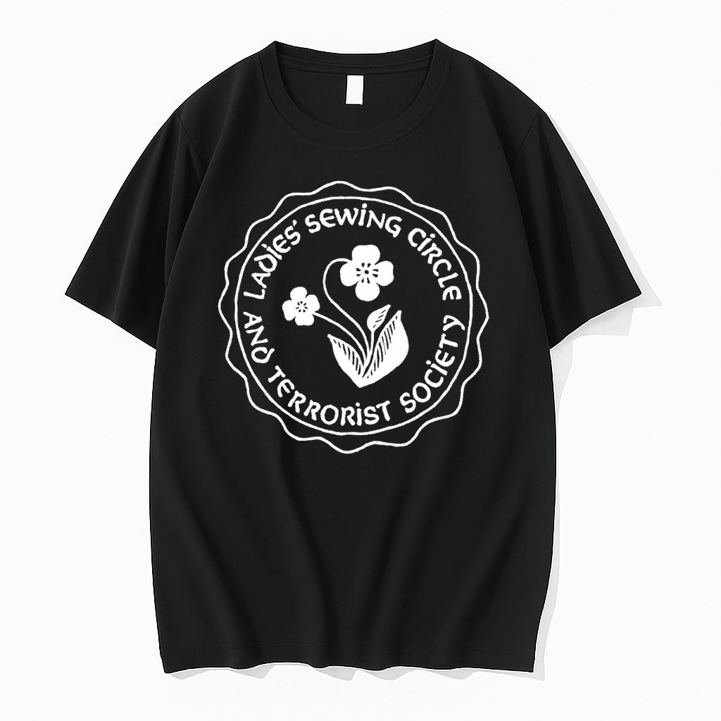 Original Flower Sewing Circle And Terrorist Society - Adult & Kids T-Shirts, Sweatshirts & Hoodies apparel design preview 1