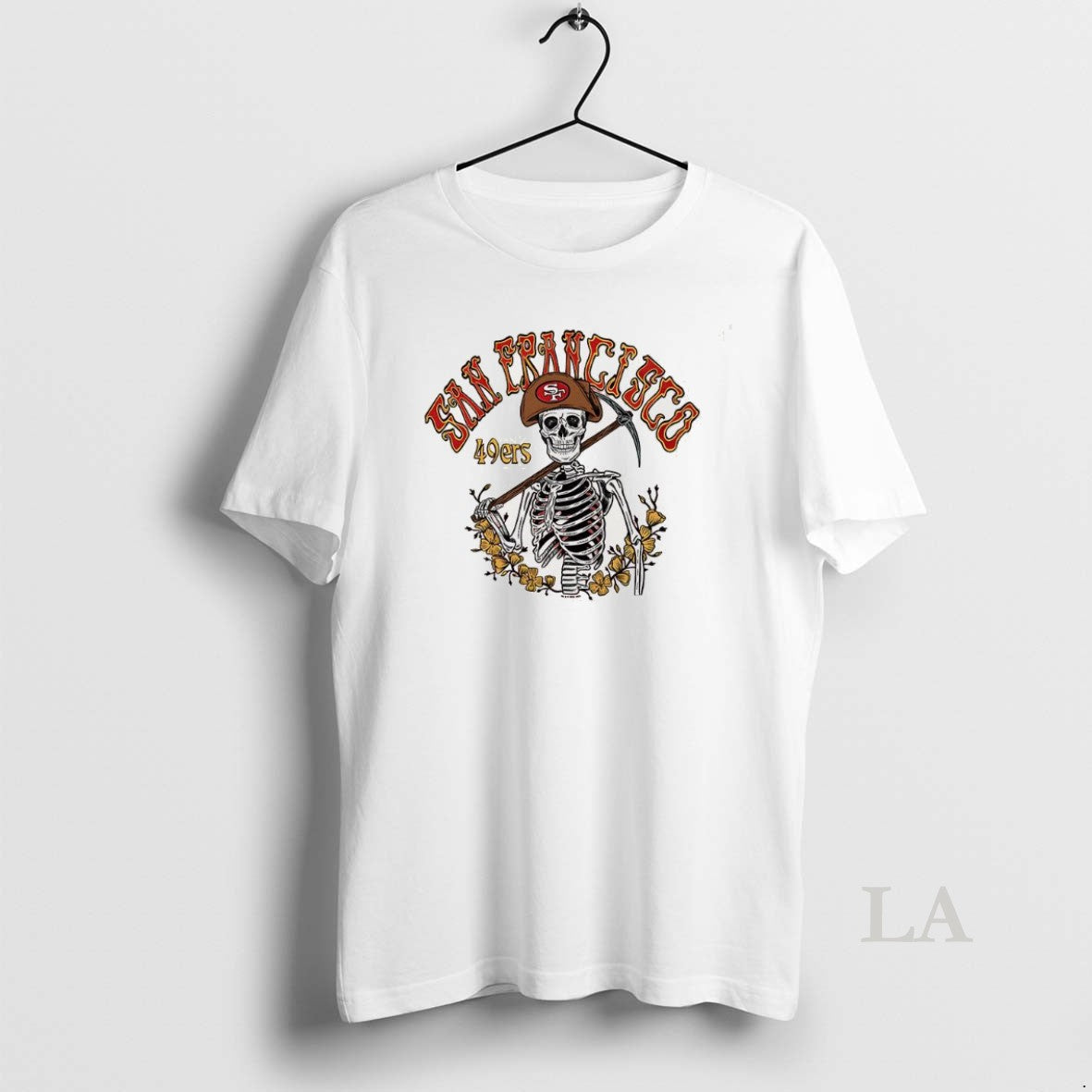 Original Francisco 49ers Fooball Miner Skeleton - Adult & Kids T-Shirts, Sweatshirts & Hoodies apparel design preview 1