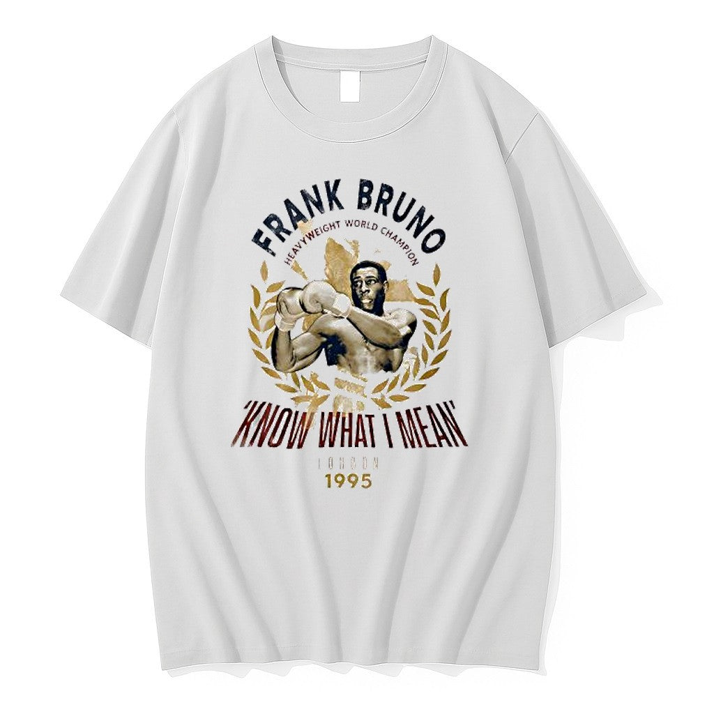 Original Frank Bruno Know What I Mean London 1995 Jpg - Adult & Kids T-Shirts, Sweatshirts & Hoodies apparel design preview 1