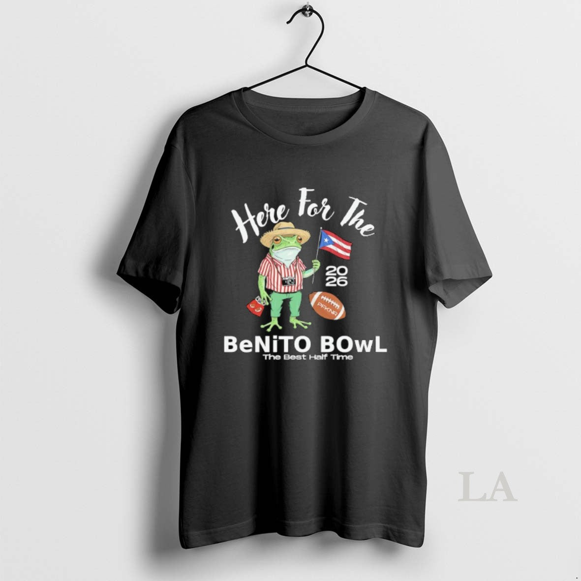 Original Frog Here For The Benito Bowl 2026 Best Half - Adult & Kids T-Shirts, Sweatshirts & Hoodies apparel design preview 1