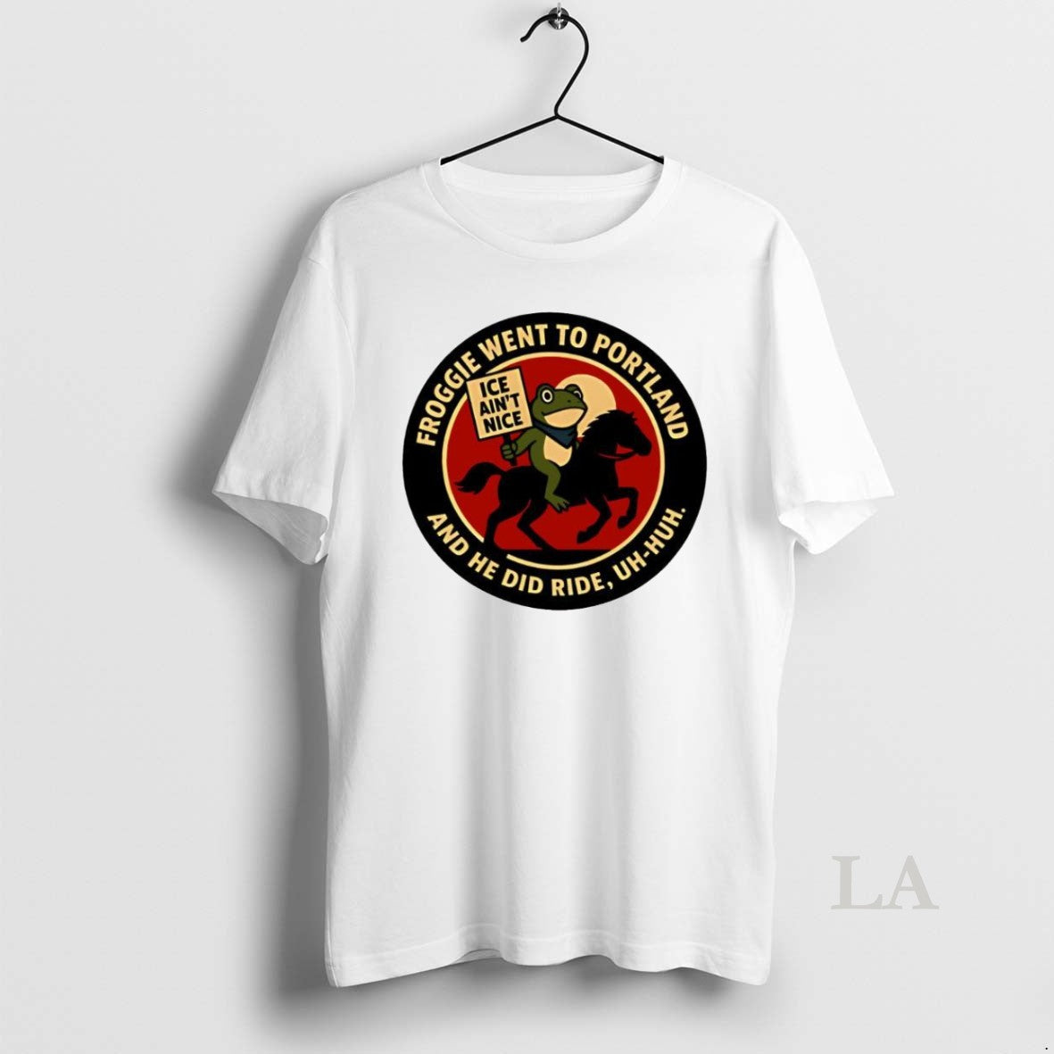 Original Froggie Went To Portland Ice Aint Nice - Adult & Kids T-Shirts, Sweatshirts & Hoodies apparel design preview 1