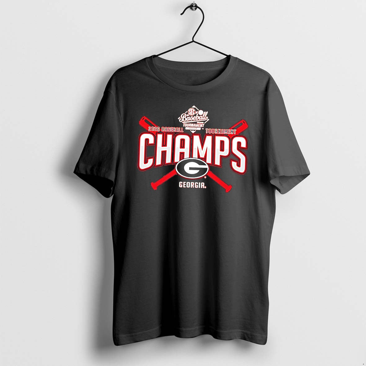 Original Georgia Bulldogs 2026 Sec Baseball - Adult & Kids T-Shirts, Sweatshirts & Hoodies apparel design preview 1