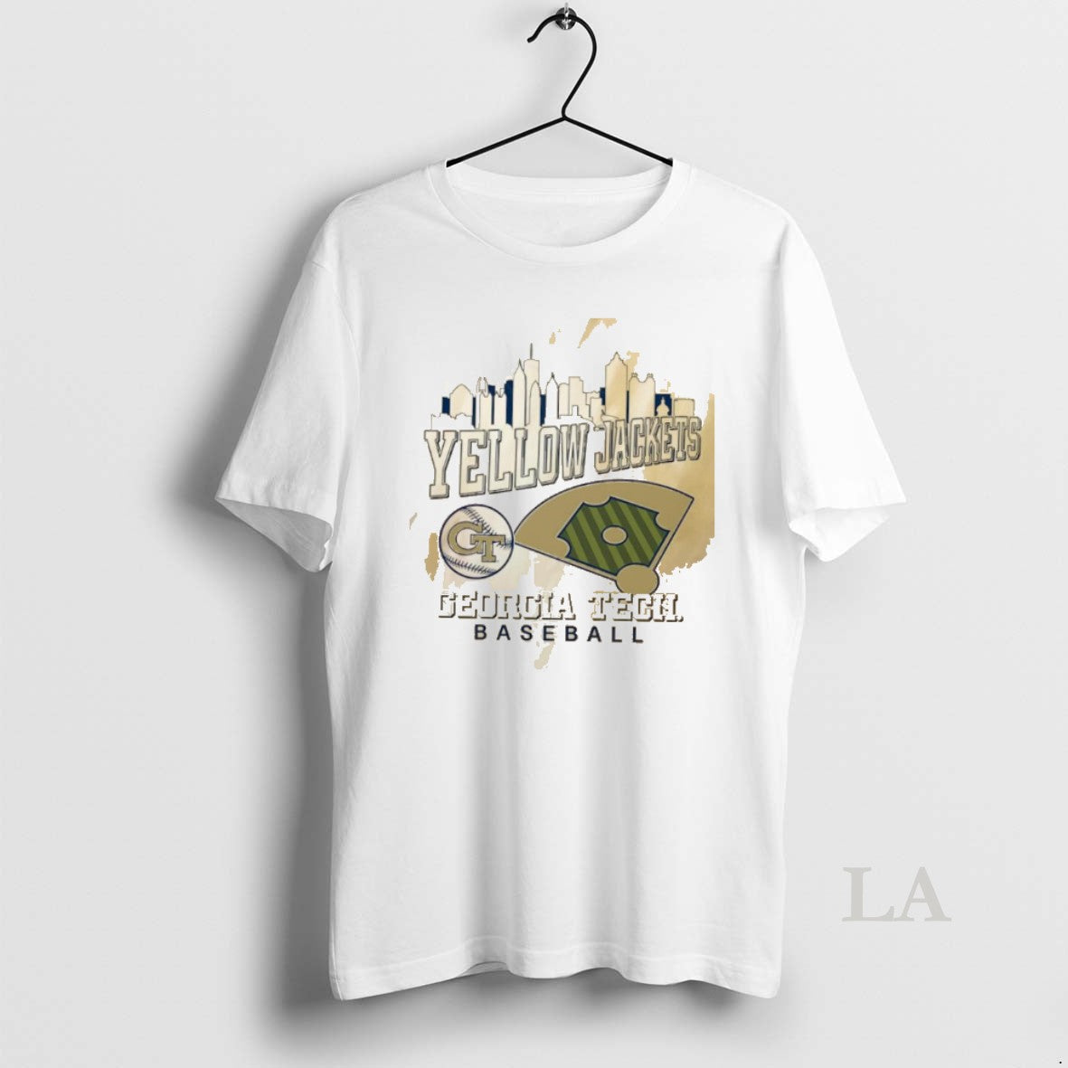 Original Georgia Tech Yellow Jackets Baseball City - Adult & Kids T-Shirts, Sweatshirts & Hoodies apparel design preview 1