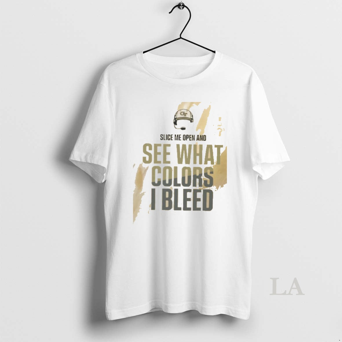 Original Georgia Tech Yellow Jackets Slice Me Open - Adult & Kids T-Shirts, Sweatshirts & Hoodies apparel design preview 1