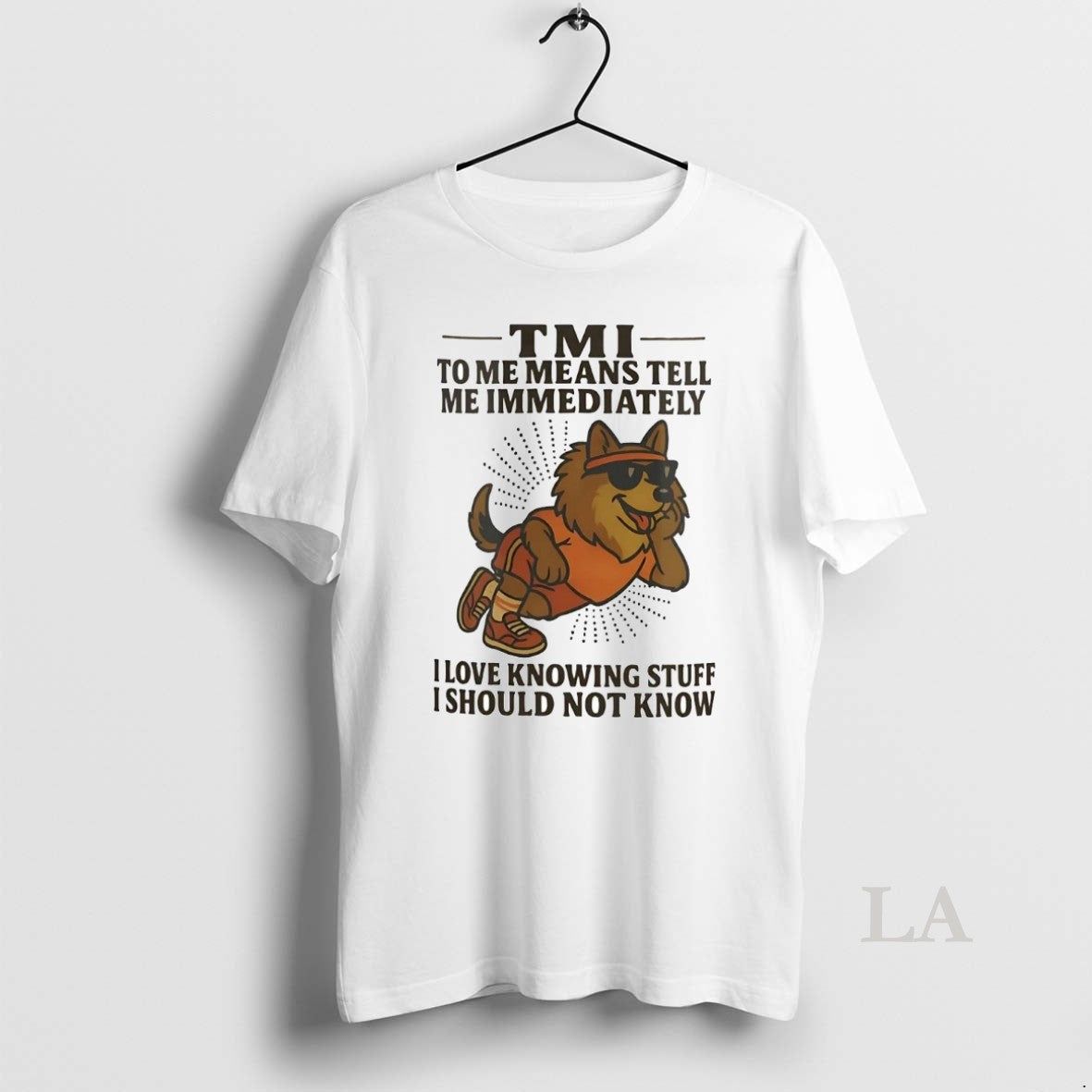 Original German Shepherd Tmi To Me Means Tell - Adult & Kids T-Shirts, Sweatshirts & Hoodies apparel design preview 1