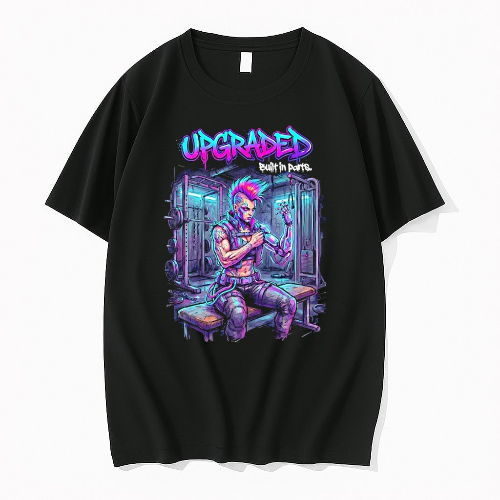 Original Girl Cyberpunk Upgraded Built In Parts Jpg - Adult & Kids T-Shirts, Sweatshirts & Hoodies apparel design preview 1