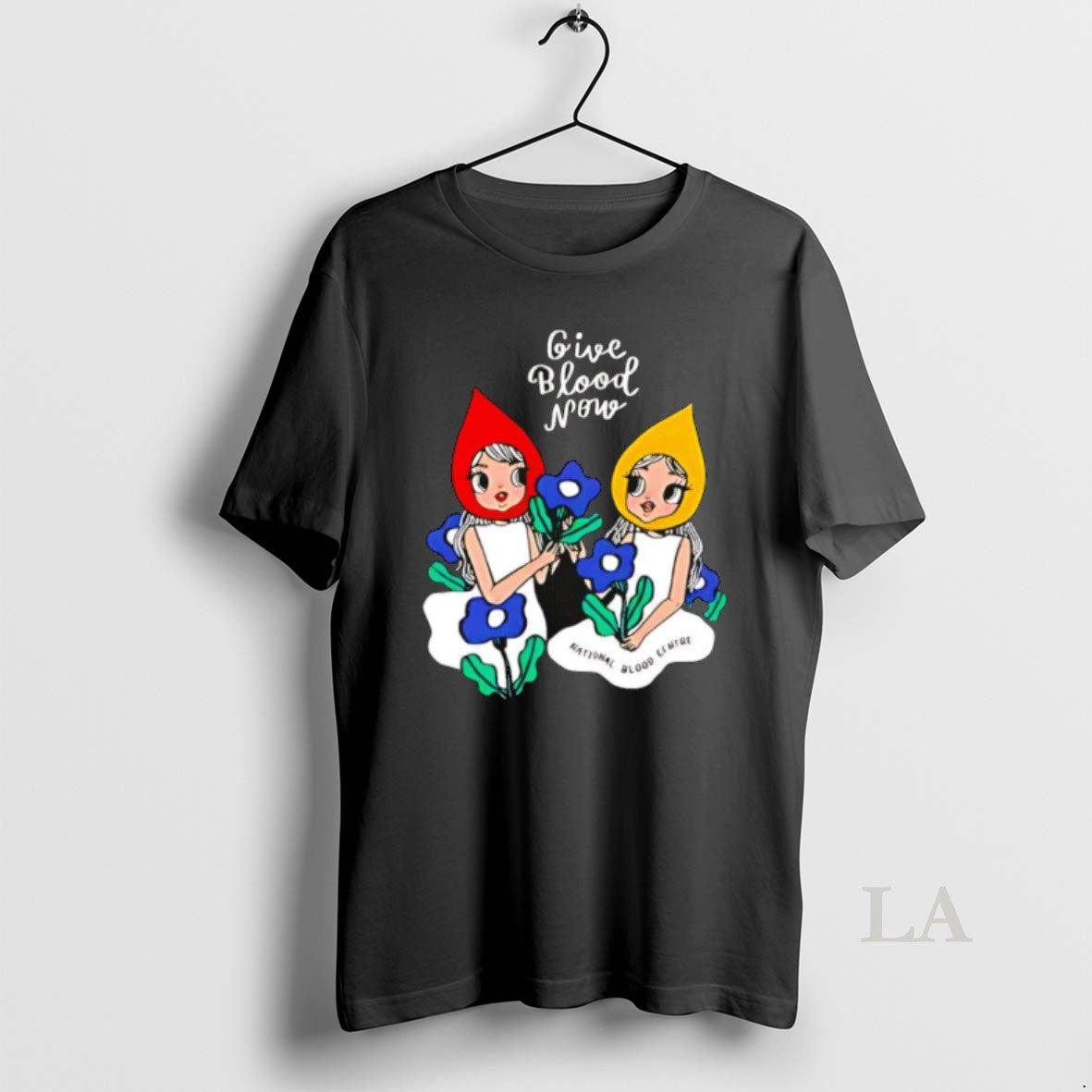 Original Give Blood Now National Centre Girls Flower - Adult & Kids T-Shirts, Sweatshirts & Hoodies apparel design preview 1