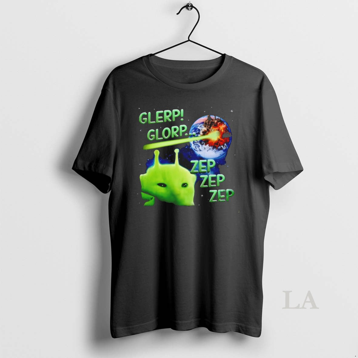 Original Glerp Glorp Funny Alien Cat Meme - Adult & Kids T-Shirts, Sweatshirts & Hoodies apparel design preview 1