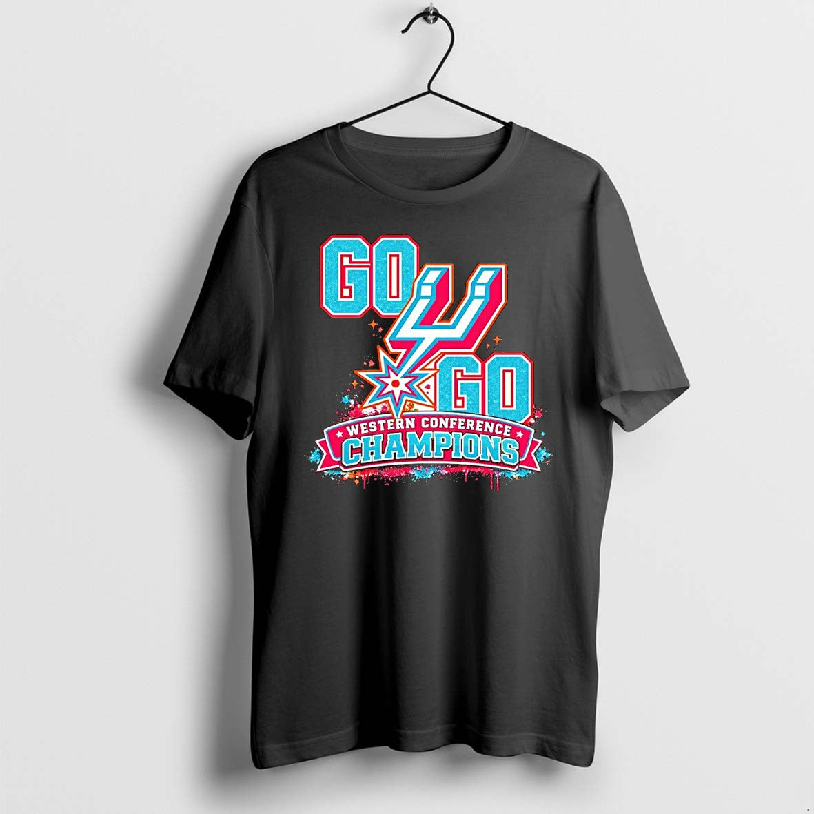 Original Go Spurs Retro West Champs Western - Adult & Kids T-Shirts, Sweatshirts & Hoodies apparel design preview 1
