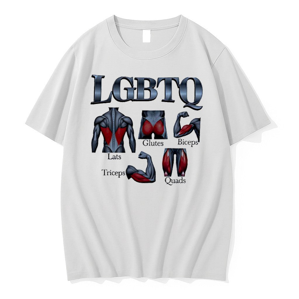Original Gym Lgbtq Lats Glutes Biceps Triceps Quads - Adult & Kids T-Shirts, Sweatshirts & Hoodies apparel design preview 1