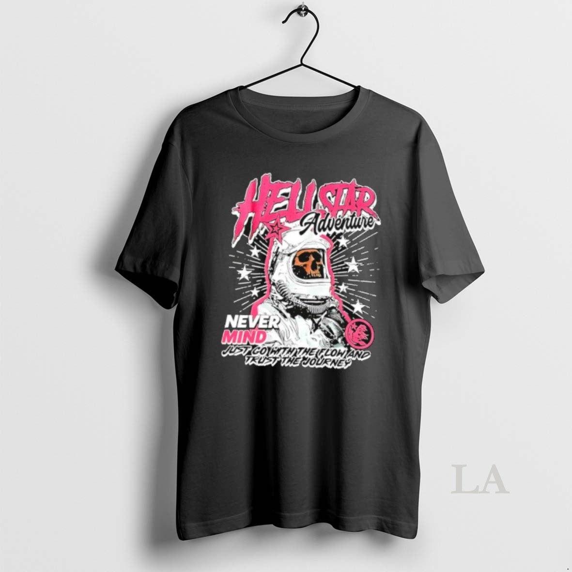 Original Hell Star Adventure Astronaut Skull Never - Adult & Kids T-Shirts, Sweatshirts & Hoodies apparel design preview 1
