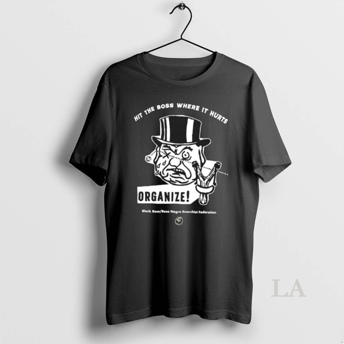 Original Hit The Boss Where It Hurts Organize Black - Adult & Kids T-Shirts, Sweatshirts & Hoodies apparel design preview 1
