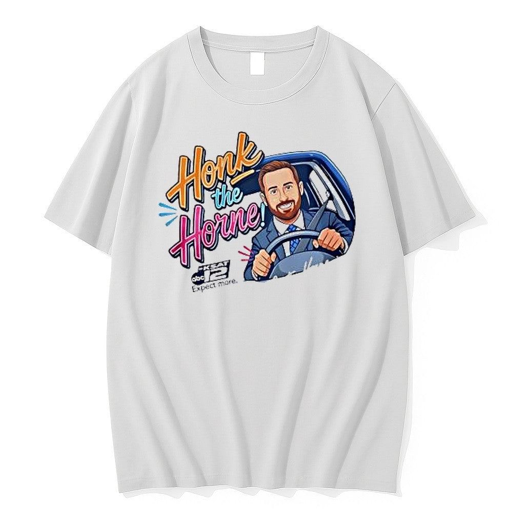 Original Honk The Horn Justin Horne Jpg - Adult & Kids T-Shirts, Sweatshirts & Hoodies apparel design preview 1