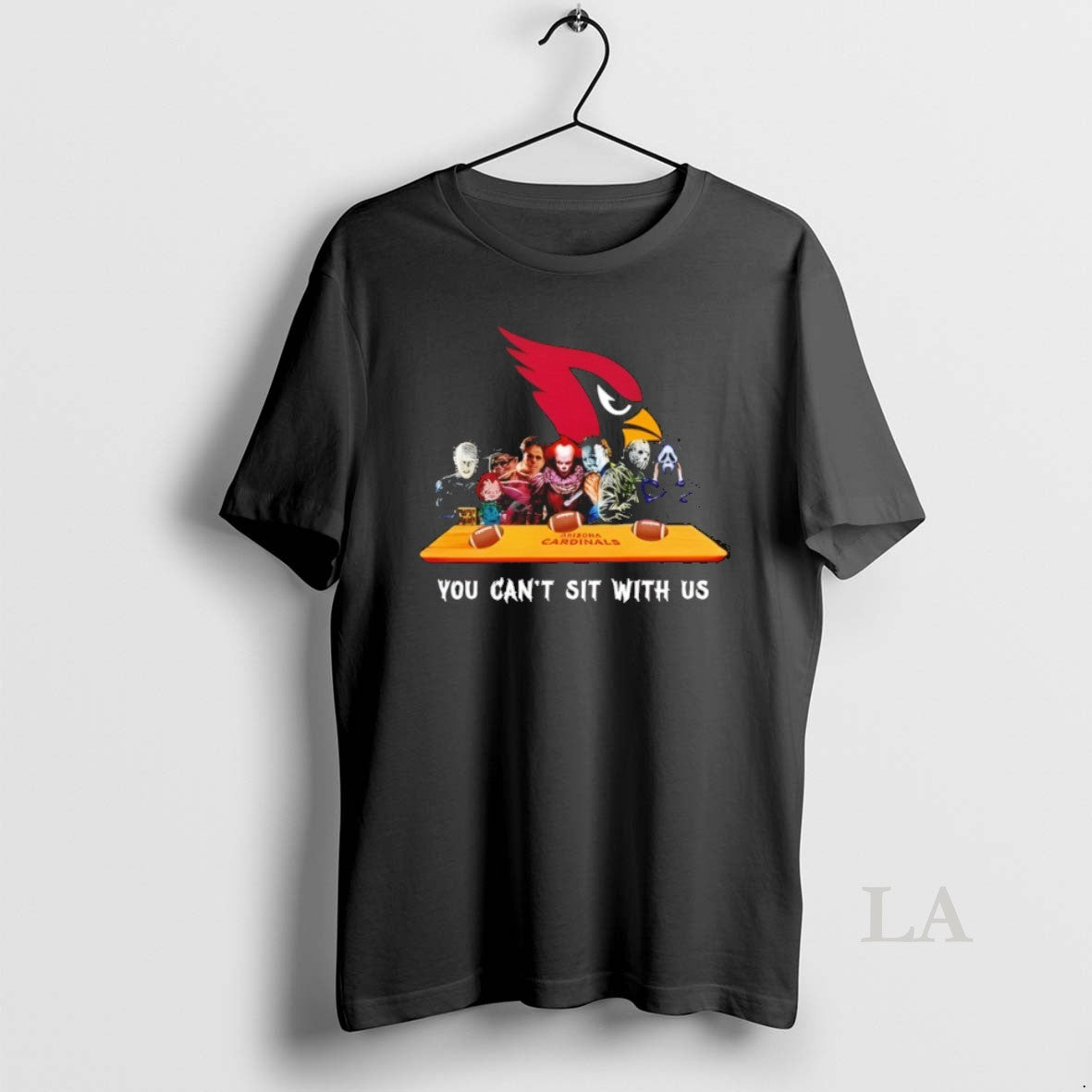Original Horror Movie Characters You Cant Sit With Us - Adult & Kids T-Shirts, Sweatshirts & Hoodies apparel design preview 1