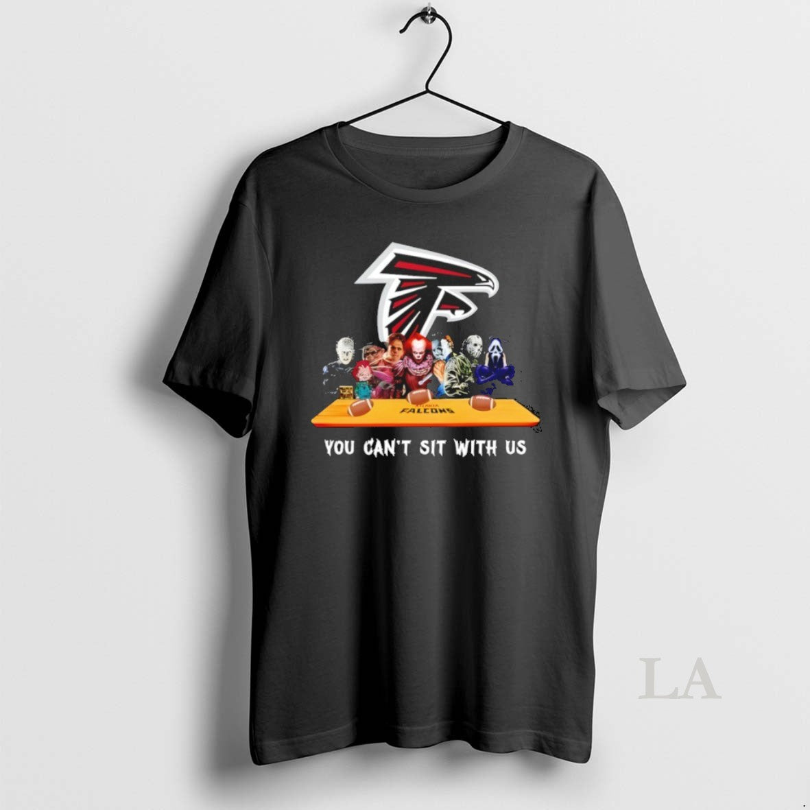 Original Horror Movie Characters You Cant Sit With Us - Adult & Kids T-Shirts, Sweatshirts & Hoodies apparel design preview 1