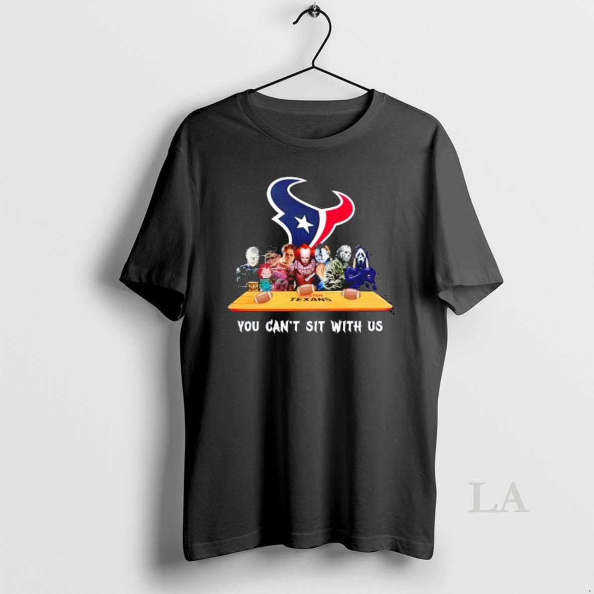 Original Horror Movie Characters You Cant Sit With Us - Adult & Kids T-Shirts, Sweatshirts & Hoodies apparel design preview 1