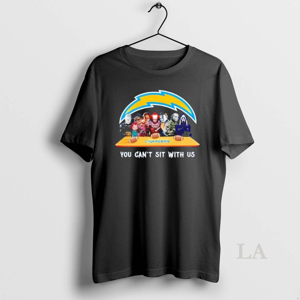 Original Horror Movie Characters You Cant Sit With Us - Adult & Kids T-Shirts, Sweatshirts & Hoodies apparel design preview 1