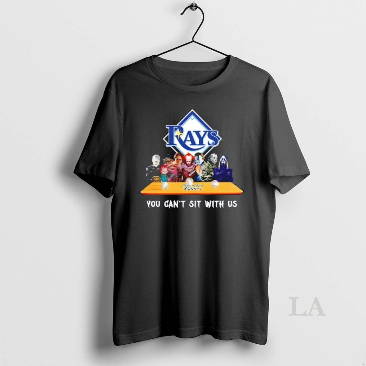 Original Horror Movie Characters You Cant Sit With Us - Adult & Kids T-Shirts, Sweatshirts & Hoodies apparel design preview 1
