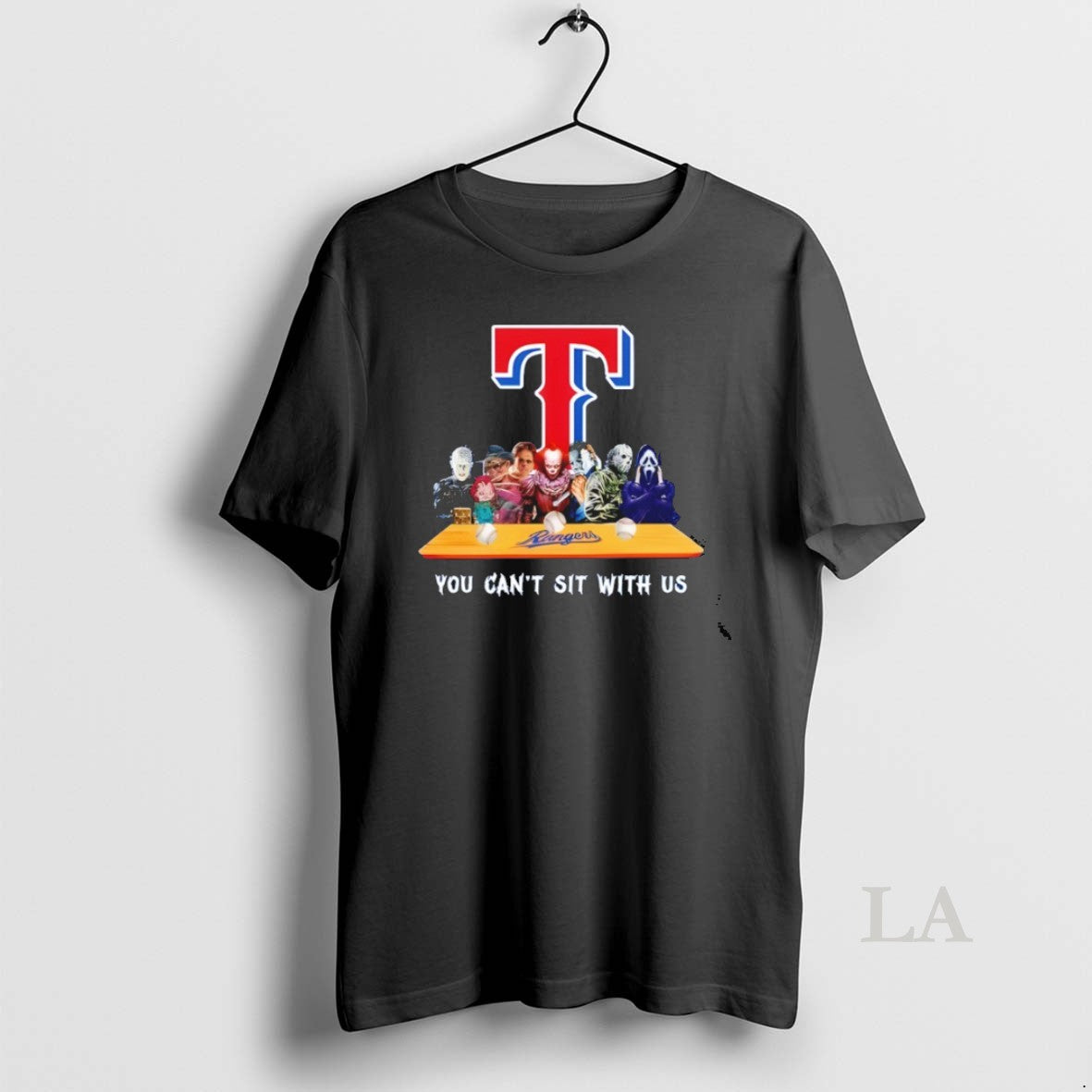 Original Horror Movie Characters You Cant Sit With Us - Adult & Kids T-Shirts, Sweatshirts & Hoodies apparel design preview 1