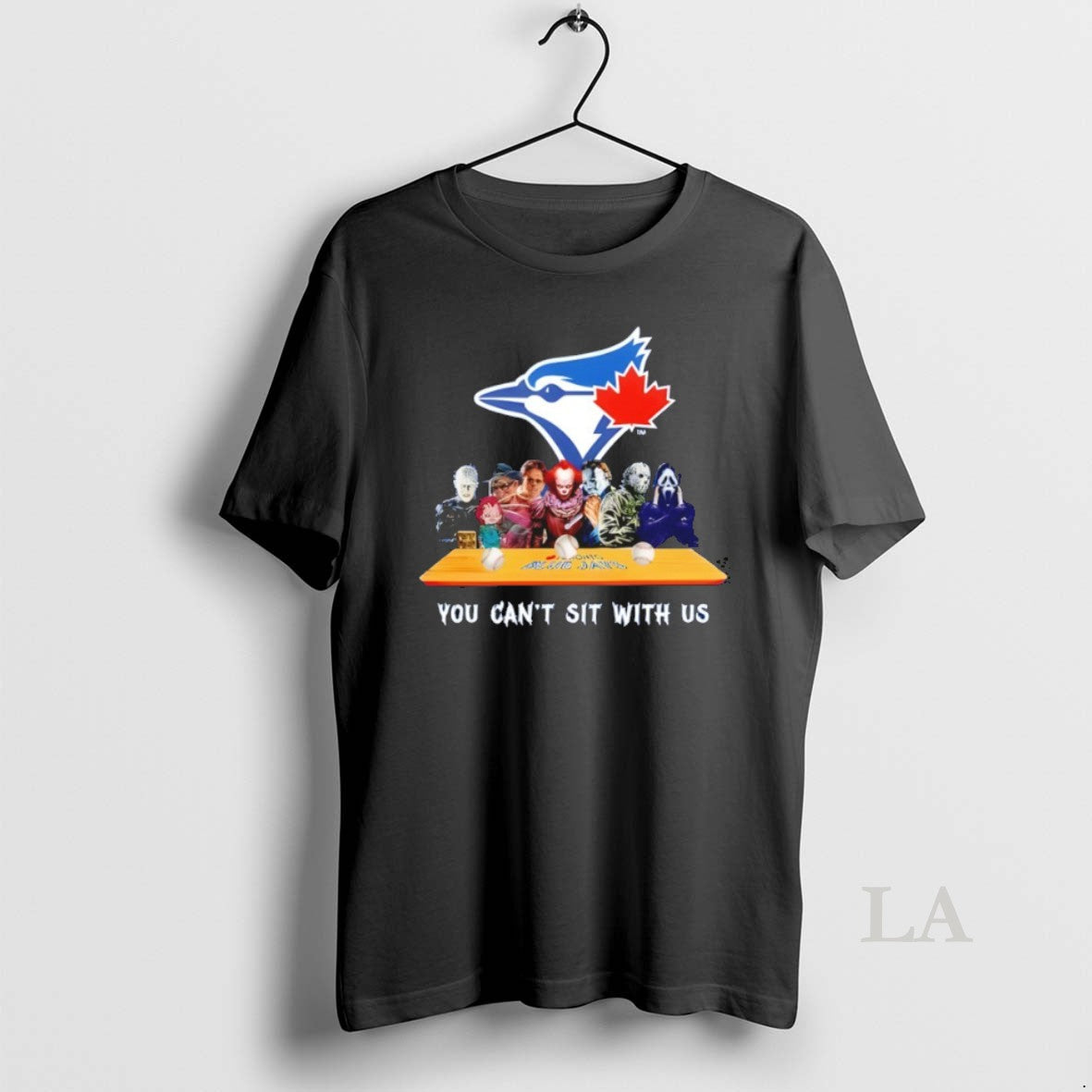 Original Horror Movie Characters You Cant Sit With Us - Adult & Kids T-Shirts, Sweatshirts & Hoodies apparel design preview 1