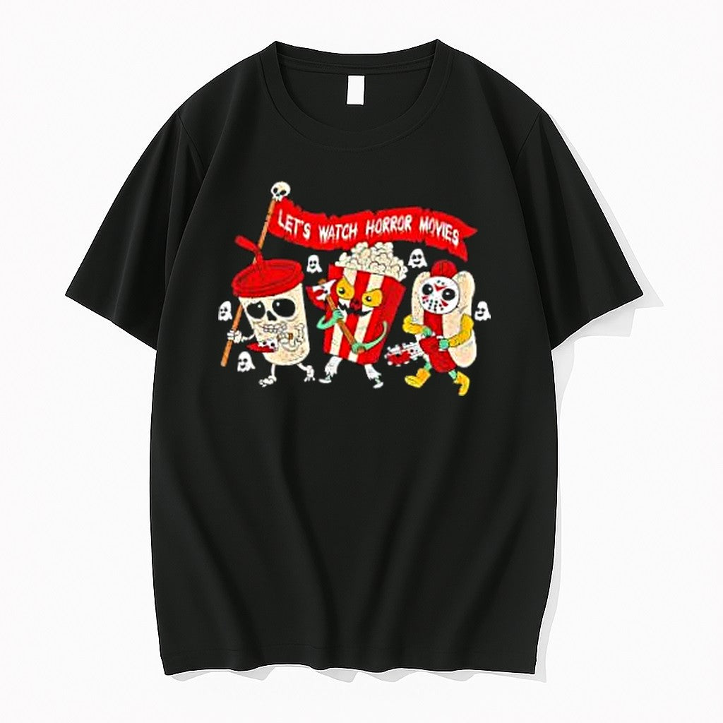 Original Horror Movie Slasher Villains Snacks - Adult & Kids T-Shirts, Sweatshirts & Hoodies apparel design preview 1