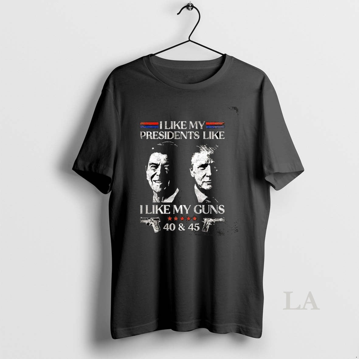 Original I Like My Presidents Gun Reagan And Trump - Adult & Kids T-Shirts, Sweatshirts & Hoodies apparel design preview 1