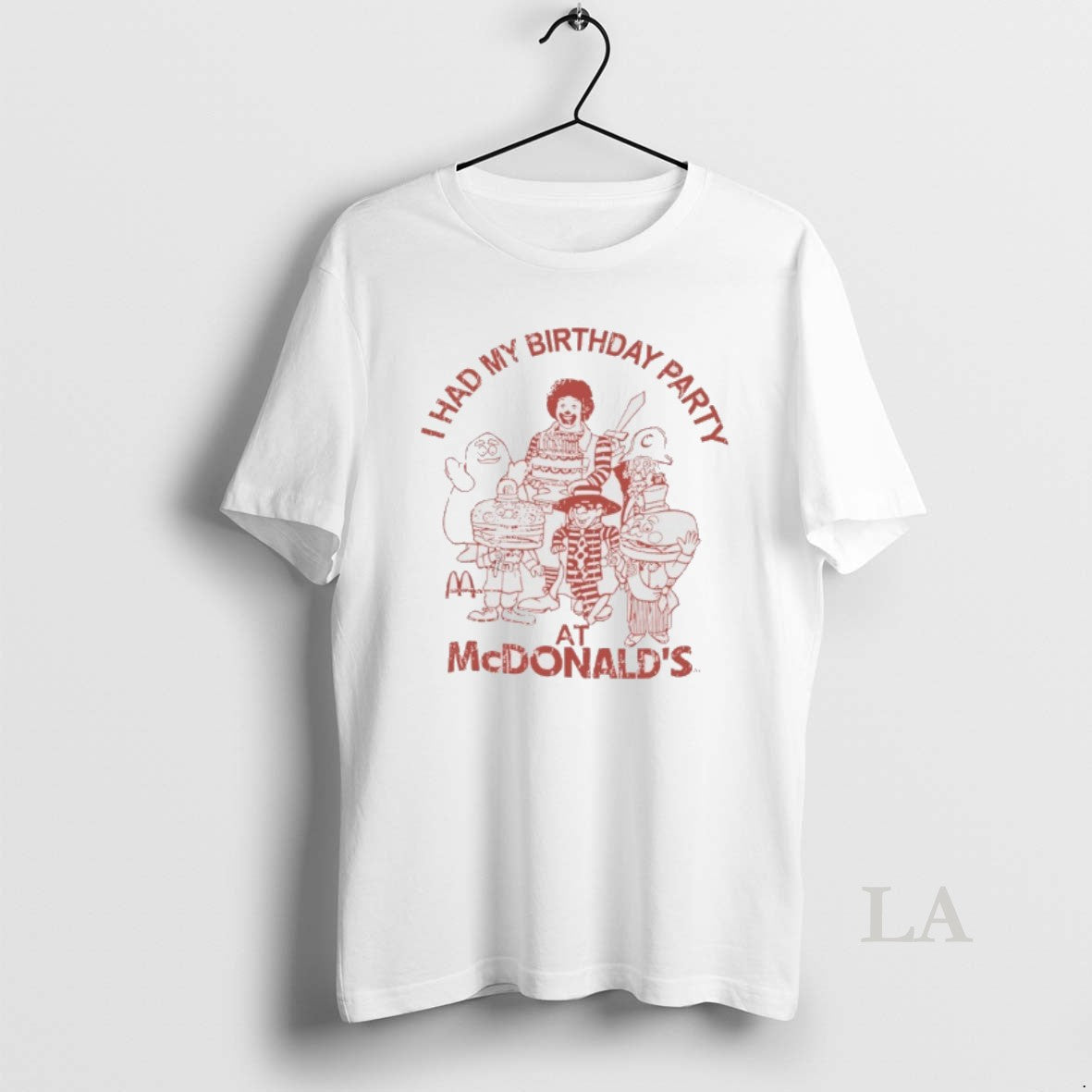 Original I Had My Birthday Party At Mcdonalds Vintage - Adult & Kids T-Shirts, Sweatshirts & Hoodies apparel design preview 1
