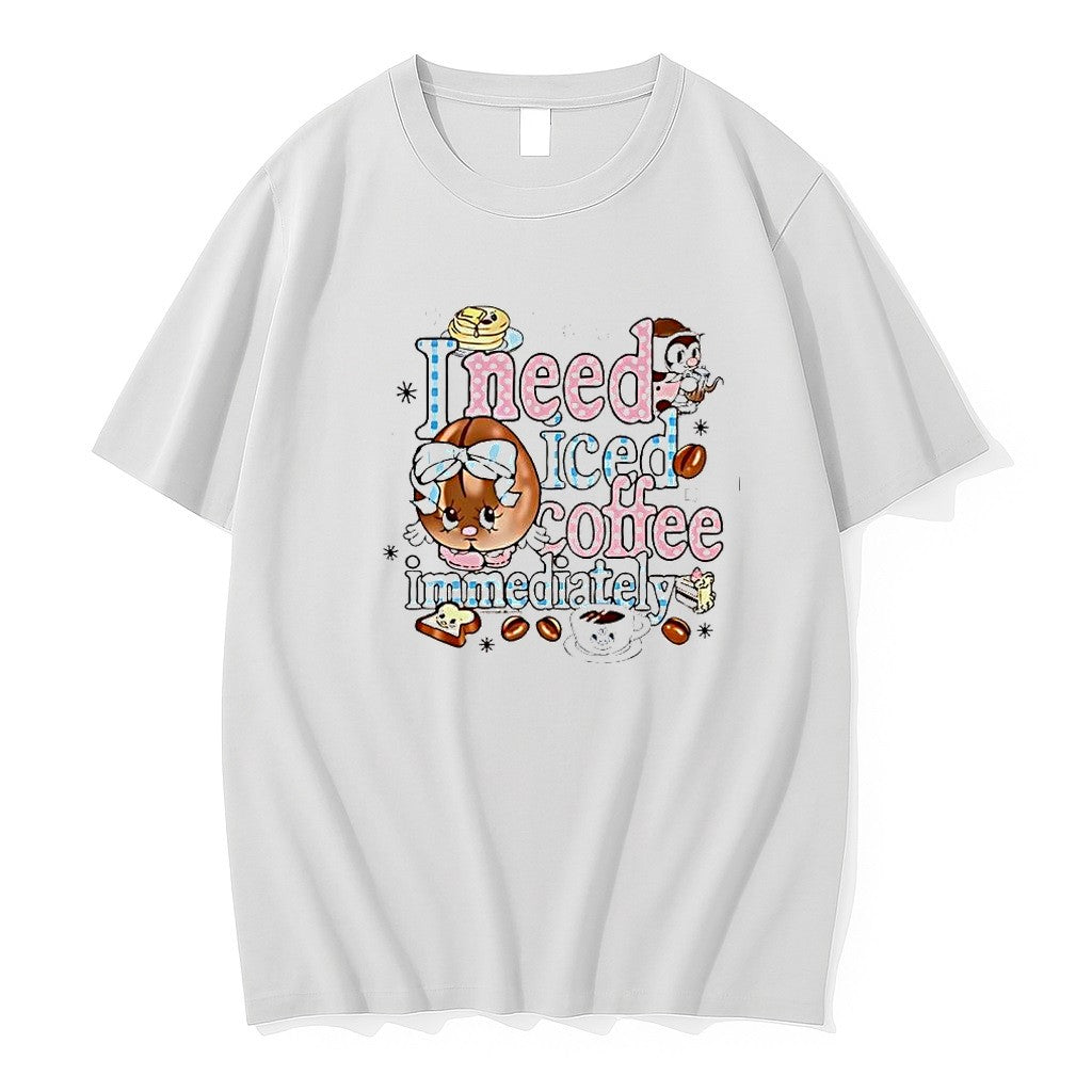 Original I Need Iced Coffee Immediately Pancakes Jpg - Adult & Kids T-Shirts, Sweatshirts & Hoodies apparel design preview 1